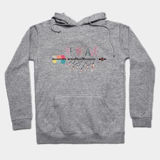 Quote Be brave and arrow, tribal Hoodie